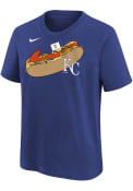 Kansas City Royals Boys Nike Hotdog T-Shirt - Blue