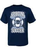 Sporting Kansas City Youth Free Kick T-Shirt - Navy Blue