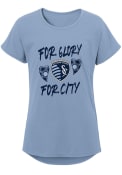 Sporting Kansas City Girls Love The Slogan T-Shirt - Light Blue