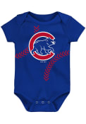 Chicago Cubs Baby Running Home One Piece - Blue