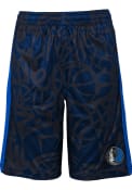 Dallas Mavericks Youth Scribble Dribble Shorts - Navy Blue