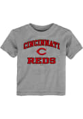 Cincinnati Reds Toddler Heart and Soul T-Shirt - Grey