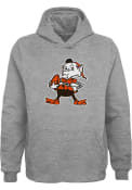Brownie Cleveland Browns Youth Outer Stuff Brownie Hooded Sweatshirt - Grey