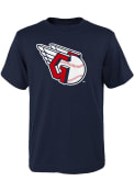 Cleveland Guardians Youth Primary Logo T-Shirt - Navy Blue