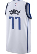 Luka Doncic Dallas Mavericks Youth Nike Nike Association Swingman Player Basketball Jersey - White