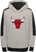 Chicago Bulls Youth Lived In Hooded Sweatshirt - Grey