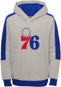 Philadelphia 76ers Youth Lived In Hooded Sweatshirt - Grey