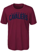 Cleveland Cavaliers Youth Curved Ball T-Shirt - Red