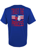Philadelphia 76ers Boys Slogan Back T-Shirt - Blue