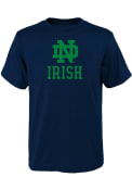 Notre Dame Fighting Irish Youth Primary T-Shirt - Navy Blue