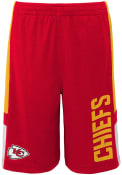 Kansas City Chiefs Boys Lateral Shorts - Red