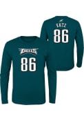 Zach Ertz Philadelphia Eagles Youth Ertz Mainliner NN T-Shirt - Midnight Green