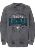 Philadelphia Eagles Youth Storm Fleece Crew Sweatshirt - Charcoal