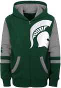Michigan State Spartans Youth Stadium Full Zip Jacket - Green