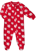 Nebraska Cornhuskers Baby Vault Raglan One Piece Pajamas - Red