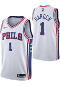 James Harden Philadelphia 76ers Youth Nike Association Icon Basketball Jersey - White