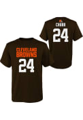 Nick Chubb Cleveland Browns Youth Mainliner NN Perf T-Shirt - Brown