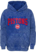Detroit Pistons Youth Back to Back Hooded Sweatshirt - Blue