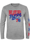 Philadelphia 76ers Boys Get Busy T-Shirt - Grey