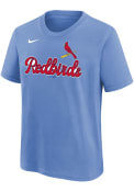 St Louis Cardinals Youth Nike Local Nickname T-Shirt - Light Blue