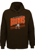 Brownie Cleveland Browns Boys Outer Stuff Big Time Hooded Sweatshirt - Brown