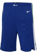 Dallas Mavericks Youth Nike City Edition Swingman Shorts - Blue