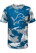 Detroit Lions Youth Cross Pattern T-Shirt - Blue