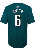 Devonta Smith Philadelphia Eagles Youth Name and Number T-Shirt - Midnight Green