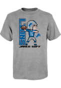 Jared Goff Detroit Lions Youth Pixel Player T-Shirt - Grey