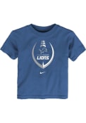 Detroit Lions Toddler Nike Football Icon T-Shirt - Blue