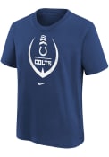 Indianapolis Colts Youth Nike Football Icon T-Shirt - Blue
