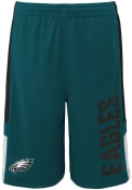 Philadelphia Eagles Youth Lateral Shorts - Midnight Green