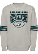 Philadelphia Eagles Youth Fan Fave Crew Sweatshirt - Grey
