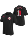 Joey Votto Cincinnati Reds Boys Nike Home Alt NN T-Shirt - Black