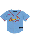 St Louis Cardinals Toddler Nike Alt 3 Replica Blank Baseball Jersey - Light Blue
