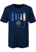 Philadelphia Union Boys Coin Toss T-Shirt - Navy Blue
