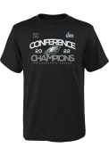 Philadelphia Eagles Youth Shadow Cast 2022 Conf Champs T-Shirt - Black