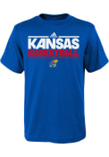 Kansas Jayhawks Youth Blue 8-18 Practice T-Shirt