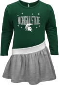 Michigan State Spartans Baby Girls Heart To Heart Dress - Green