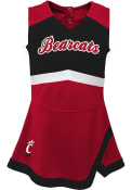 Red Toddler Girls Cincinnati Bearcats Captain Dress Cheer Dress