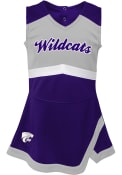 K-State Wildcats Girls Captain Dress Cheer - Purple