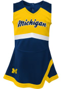 Michigan Wolverines Girls Captain Dress Cheer - Navy Blue