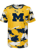 Michigan Wolverines Youth Cross Pattern T-Shirt - Navy Blue