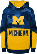 Michigan Wolverines Youth Covert Hood - Navy Blue