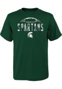 Michigan State Spartans Youth Blitz Ball T-Shirt - Green