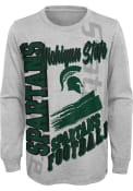 Michigan State Spartans Youth Game Day Vibes T-Shirt - Grey