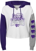 Purple Girls K-State Wildcats Color Run Hooded Sweatshirt