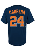 Miguel Cabrera Detroit Tigers Youth Player T-Shirt - Navy Blue