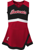 Red Toddler Girls Cincinnati Bearcats Cheer Captain Cheer Dress