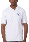 Kansas City Royals Antigua Legacy Pique Polo Shirt - White